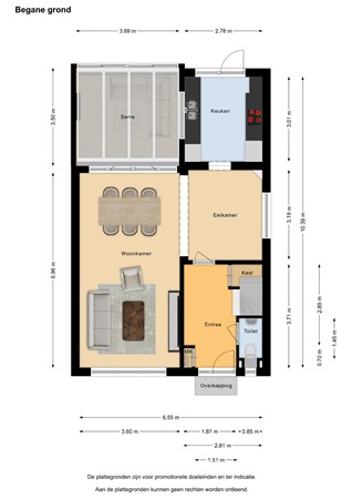 Floorplan - Ranonkelstraat 40, 4904 BK Oosterhout